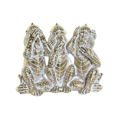 Figurine Décorative DKD Home Decor Doré Résine Tropical Décapé 21 x 11 x 16,2 cm de DKD Home Decor, Pièces de collection - Ré...