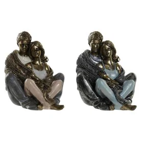 Figurine Décorative DKD Home Decor Cuivre Moderne Couple 12 x 10,5 x 12 cm (2 Unités) de DKD Home Decor, Objets de décoration...