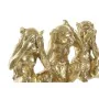 Decorative Figure DKD Home Decor Golden Resin Colonial Monkey 13 x 11 x 19,5 cm (3 Pieces) by DKD Home Decor, Collectables - ...