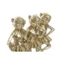 Deko-Figur DKD Home Decor FZ-91957 Grau Gold Harz rechteckig Kolonial Moderne Affe 23 x 9,5 x 24 cm von DKD Home Decor, Samml...