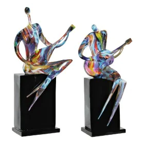 Figura Decorativa DKD Home Decor RF-181549 31 x 18 x 51,5 cm Preto Resina Multicolor Músico de DKD Home Decor, Colecionáveis ...