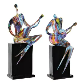 Decorative Figure DKD Home Decor RF-181549 31 x 18 x 51,5 cm Black Resin Multicolour Music by DKD Home Decor, Collectables - ...