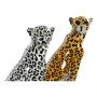 Figura Decorativa DKD Home Decor Preto Laranja Branco Leopardo Resina Colonial 16 x 16 x 32 cm de DKD Home Decor, Colecionáve...