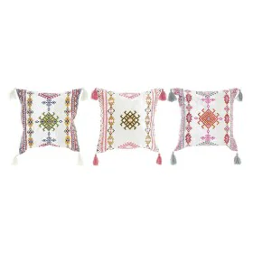 Cushion DKD Home Decor 8424001817528 Multicolour Arab 40 x 10 x 40 cm Fringe (3 Pieces) by DKD Home Decor, Cushions - Ref: S3...