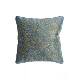 Cojín DKD Home Decor 8424001850389 Azul Dorado 45 x 10 x 45 cm de DKD Home Decor, Cojines - Ref: S3017675, Precio: 21,10 €, D...