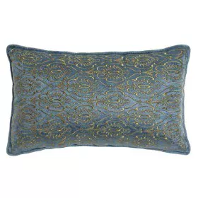 Almofada DKD Home Decor 8424001850396 Azul Dourado 50 x 10 x 30 cm de DKD Home Decor, Almofadas - Ref: S3017676, Preço: 18,17...