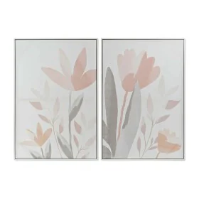 Cuadro DKD Home Decor 62,2 x 3,5 x 90 cm Flores Shabby Chic (2 Unidades) de DKD Home Decor, Impresiones sobre lienzo - Ref: S...