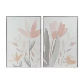 Painting DKD Home Decor 62,2 x 3,5 x 90 cm Flowers Shabby Chic (2 Units) by DKD Home Decor, Prints on Canvas - Ref: S3017773,...