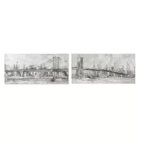 Cadre DKD Home Decor Toile 150 x 3,8 x 70 cm New York Loft (2 Unités) de DKD Home Decor, Impressions sur toile - Réf : S30178...