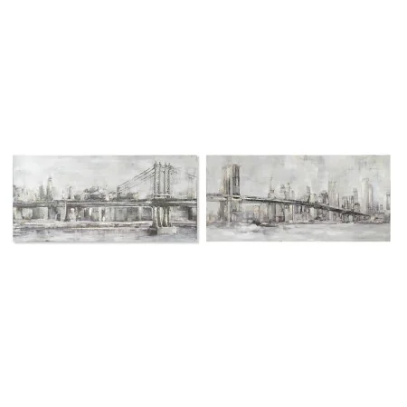 Painting DKD Home Decor Canvas 150 x 3,8 x 70 cm New York Loft (2 Units) by DKD Home Decor, Prints on Canvas - Ref: S3017867,...