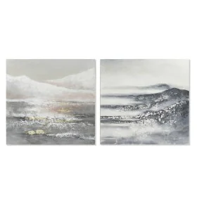 Painting DKD Home Decor Canvas 100 x 3,8 x 100 cm Landscape Modern (2 Units) by DKD Home Decor, Prints on Canvas - Ref: S3017...