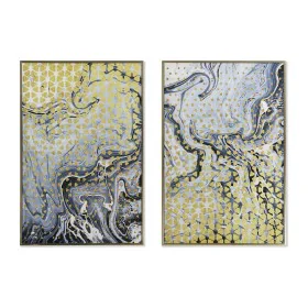 Quadro DKD Home Decor Astratto 60 x 3 x 90 cm Moderno Laccato (2 Unità) di DKD Home Decor, Stampe e quadri su tela - Rif: S30...