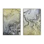 Painting DKD Home Decor Abstract 60 x 3 x 90 cm Modern Lacquered (2 Units) by DKD Home Decor, Prints on Canvas - Ref: S301789...