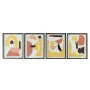 Pintura DKD Home Decor 40 x 2,5 x 50 cm Abstrato Escandinavo (4 Peças) de DKD Home Decor, Impressões sobre tela - Ref: S30179...