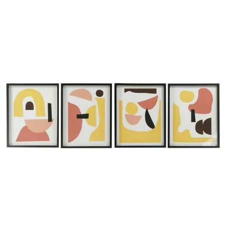 Painting DKD Home Decor 40 x 2,5 x 50 cm Abstract Scandinavian (4 Pieces) by DKD Home Decor, Prints on Canvas - Ref: S3017919...