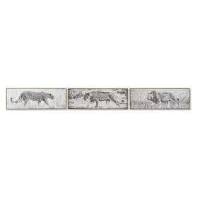 Cuadro DKD Home Decor 92,5 x 3,5 x 32 cm Colonial Selva (3 Piezas) de DKD Home Decor, Impresiones sobre lienzo - Ref: S301792...