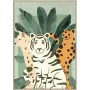 Cadre DKD Home Decor 83 x 4,5 x 123 cm Tropical animaux (2 Unités) de DKD Home Decor, Impressions sur toile - Réf : S3017938,...