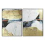 Pintura DKD Home Decor 103,5 x 4,5 x 143 cm Abstrato (2 Unidades) de DKD Home Decor, Impressões sobre tela - Ref: S3017991, P...