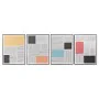 Pintura DKD Home Decor Abstrato 60 x 3 x 80 cm Loft (4 Peças) de DKD Home Decor, Impressões sobre tela - Ref: S3018015, Preço...