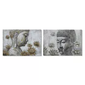 Painting DKD Home Decor 120 x 2,8 x 80 cm Buddha Oriental (2 Units) by DKD Home Decor, Prints on Canvas - Ref: S3018041, Pric...