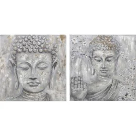 Quadro DKD Home Decor 100 x 2,4 x 100 cm Buddha Orientale (2 Unità) di DKD Home Decor, Stampe e quadri su tela - Rif: S301808...