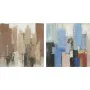 Pintura DKD Home Decor 100 x 2,4 x 100 cm Abstrato Moderno (2 Unidades) de DKD Home Decor, Impressões sobre tela - Ref: S3018...