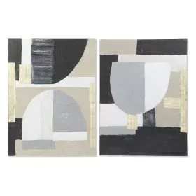 Cadre DKD Home Decor 90 x 2,4 x 120 cm Abstrait Scandinave (2 Unités) de DKD Home Decor, Impressions sur toile - Réf : S30181...