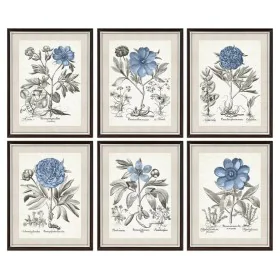 Painting DKD Home Decor Flowers Modern 50 x 2 x 65 cm (6 Pieces) by DKD Home Decor, Prints on Canvas - Ref: S3018209, Price: ...