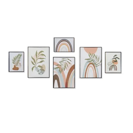 Pintura DKD Home Decor Folha de planta (40 x 2,8 x 60 cm) de DKD Home Decor, Impressões sobre tela - Ref: S3018235, Preço: 72...