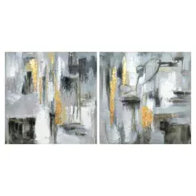 Painting DKD Home Decor Abstract 80 x 3 x 80 cm Loft (2 Units) by DKD Home Decor, Prints on Canvas - Ref: S3018266, Price: 55...