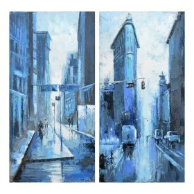 Pintura DKD Home Decor Cidade 60 x 3 x 120 cm Loft (2 Unidades) de DKD Home Decor, Impressões sobre tela - Ref: S3018293, Pre...