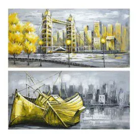 Painting DKD Home Decor City 120 x 3 x 60 cm Loft (2 Units) by DKD Home Decor, Prints on Canvas - Ref: S3018294, Price: 66,50...