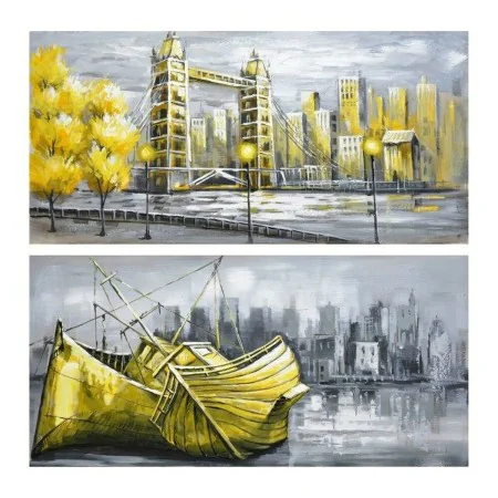 Painting DKD Home Decor City 120 x 3 x 60 cm Loft (2 Units) by DKD Home Decor, Prints on Canvas - Ref: S3018294, Price: 59,05...