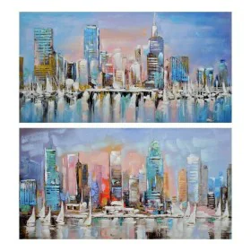 Pintura DKD Home Decor Cidade 120 x 3 x 60 cm Loft (2 Unidades) de DKD Home Decor, Impressões sobre tela - Ref: S3018297, Pre...