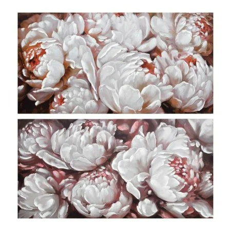 Quadro DKD Home Decor 120 x 3 x 60 cm Fiori Romantico (2 Unità) di DKD Home Decor, Stampe e quadri su tela - Rif: S3018307, P...