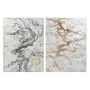 Cadre DKD Home Decor Abstrait Doré 90 x 3 x 120 cm Moderne (2 Unités) de DKD Home Decor, Impressions sur toile - Réf : S30183...