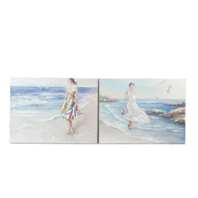 Pintura DKD Home Decor 120 x 3,5 x 90 cm Mediterrâneo (2 Unidades) de DKD Home Decor, Impressões sobre tela - Ref: S3018370, ...