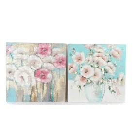 Painting DKD Home Decor 99,5 x 3,5 x 99,5 cm Vase Shabby Chic (2 Units) by DKD Home Decor, Prints on Canvas - Ref: S3018377, ...