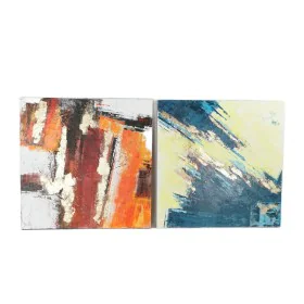 Cadre DKD Home Decor 99,5 x 3,5 x 99,5 cm Abstrait Moderne (2 Unités) de DKD Home Decor, Impressions sur toile - Réf : S30183...