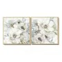 Painting DKD Home Decor 80 x 4 x 80 cm Flowers Shabby Chic (2 Units) by DKD Home Decor, Prints on Canvas - Ref: S3018395, Pri...