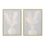 Cadre DKD Home Decor Vase 50 x 4 x 70 cm Shabby Chic (2 Unités) de DKD Home Decor, Impressions sur toile - Réf : S3018397, Pr...