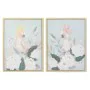 Quadro DKD Home Decor 60 x 4 x 80 cm Fiori Tropicale (2 Unità) di DKD Home Decor, Stampe e quadri su tela - Rif: S3018401, Pr...