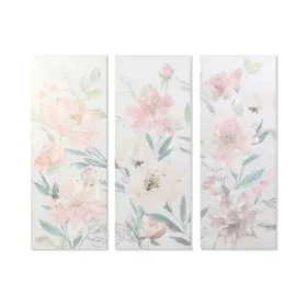 Painting DKD Home Decor Flowers 55 x 3 x 135 cm Shabby Chic (3 Pieces) by DKD Home Decor, Prints on Canvas - Ref: S3018418, P...