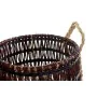 Set de basket DKD Home Decor Naturel Lila Herbier marin Tropical 39 x 39 x 41 cm 3 Pièces de DKD Home Decor, Boîtes et coffre...