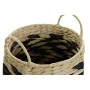 Set de basket DKD Home Decor Noir Marron Clair Fibre naturelle Boho 30 x 30 x 30 cm 2 Pièces (2 Unités) de DKD Home Decor, Bo...