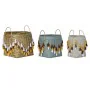 Set de basket DKD Home Decor Multicouleur Bambou Frange Boho 3 Pièces de DKD Home Decor, Boîtes et coffres de rangement - Réf...