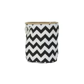 Cesta DKD Home Decor Blanco Negro Yute Jute Zig-zag Moderno 38 x 38 x 45 cm de DKD Home Decor, Cajas - Ref: S3018573, Precio:...