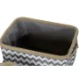 Set de basket DKD Home Decor Blanc Gris Jute Zigzag Boho 36 x 31 x 20 cm 3 Pièces de DKD Home Decor, Boîtes et coffres de ran...