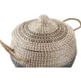 Juego de Cestas DKD Home Decor Gris Natural Bicolor Hierba marina Boho 41 x 41 x 33 cm (2 Unidades) de DKD Home Decor, Cajas ...