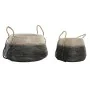 Conjunto de Cestas DKD Home Decor Natural Cinzento Zostera marina (52 x 52 x 44 cm) (2 pcs) de DKD Home Decor, Caixas e baús ...